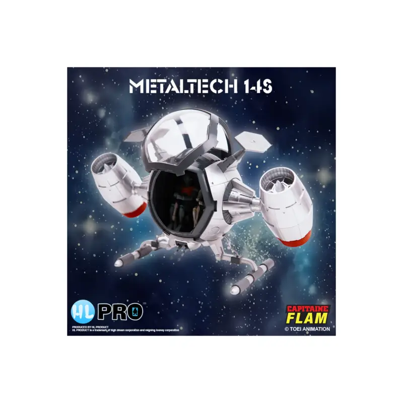 Express Levering Captaine Flam Metaltech 14S Cosmoliner Cosmolem Silver Edition Box FR Figuurtje