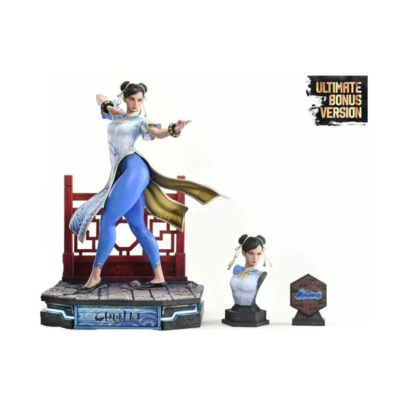 Gratis Retour Street Fighter 6 Premium Masterline statue 1/4 Chun-Li Ultimate Bonus Version 69 cm