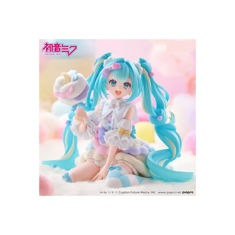Actieprijs Hatsune Miku Melffy Figure Miku Cotton Candy Version Figuurtje