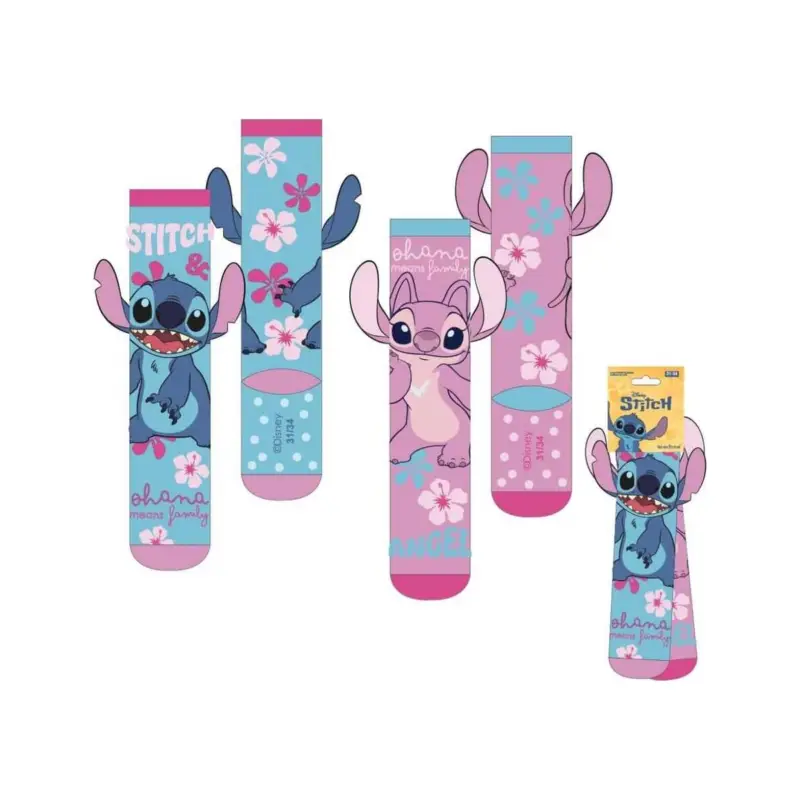 Lilo & Stitch Socks with Stitch Appliqués 27-34 Tijdelijk Beschikbaar