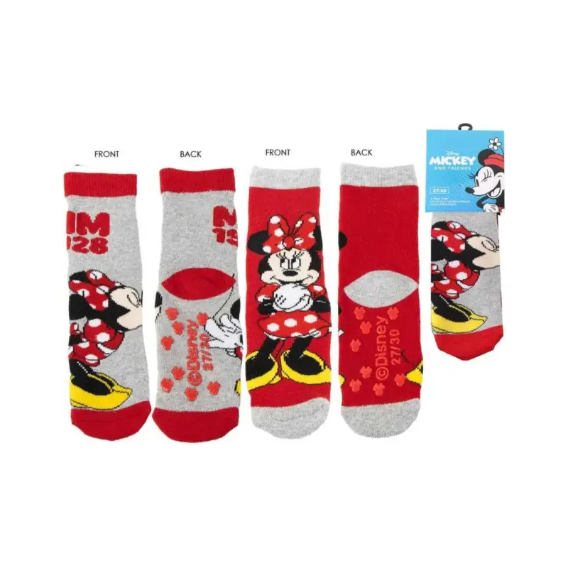 Bestel Nu Disney Non-Slip Socks with Minnie Mouse Designs 27-34