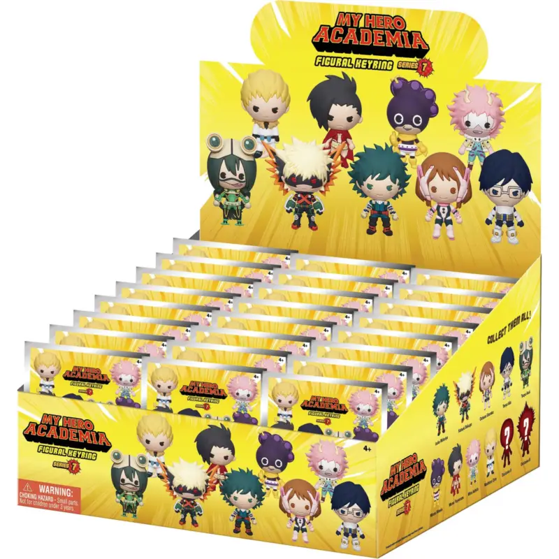 Koopje MY HERO ACADEMIA - Series 7 - 3D Foam Bag Clip Keychain (Display 24 Pcs)