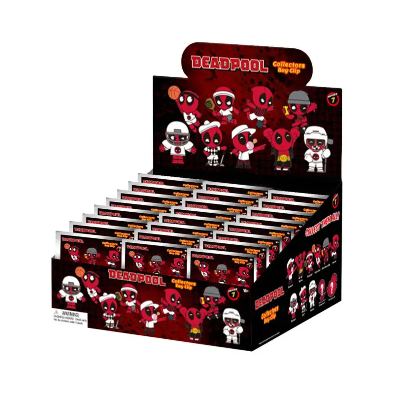 Bestseller DEADPOOL - Series 7 - 3D Foam Bag Clip (Display 24 Pcs)
