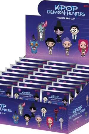 Express Levering K-POP DEMON HUNTERS - Series 2 - 3D Foam Bag Clip keychain (Display 24 Pcs)