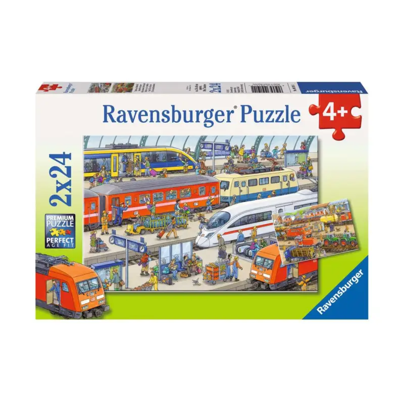 Rechtstreeks Van De Fabrikant Puzzle Chaos op het treinstation (24 pcs)
