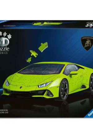 Puzzle 3d Lamborghini Huracán EVO – Groene editie (108 pcs) Tijdelijk Beschikbaar