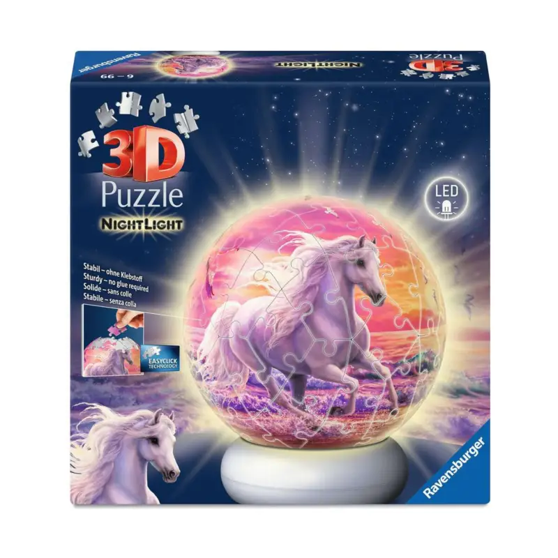 Lage Kosten Puzzle 3d Paarden op het strand (72 pcs)