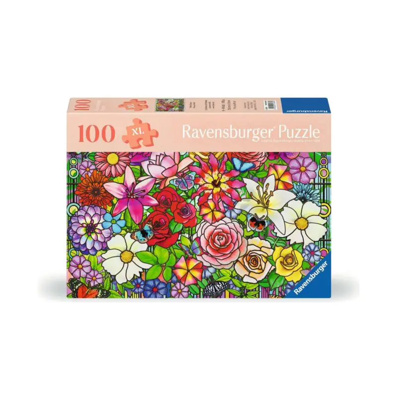 Puzzel Bloemen van gebrandschilderd glas (100 pcs) Weekendaanbieding