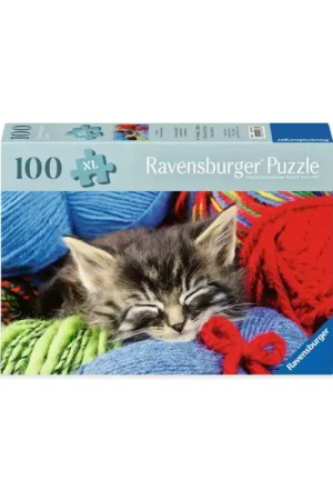 Finale Uitverkoop Puzzel Katje in de wol (100 pcs)