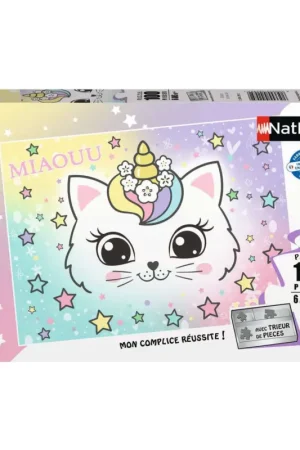Exclusieve Aanbieding Puzzel Regenboogkatje (100 pcs)