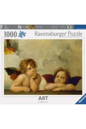 Bestel Nu Puzzel Putti, detail uit de Sixtijnse Madonna van Ra (1000 pcs)