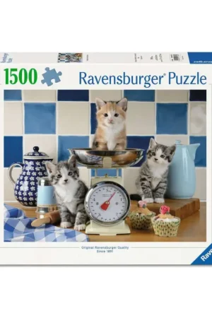 Lage Prijs Puzzel Kittens in de keuken (1500 pcs)