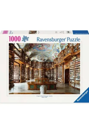 Puzzel De bibliotheek van de abdij van Saint-Flo (1000 pcs) Shop Nu