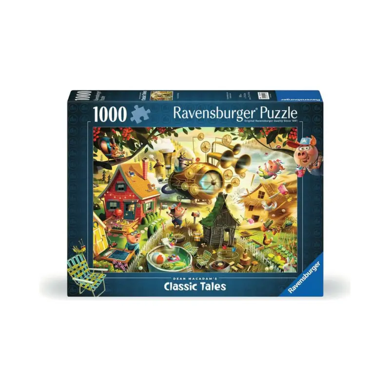 Fabrieksprijs Puzzel Alarm bij het huis van de Drie Kleine Biggetjes (1000 pcs)