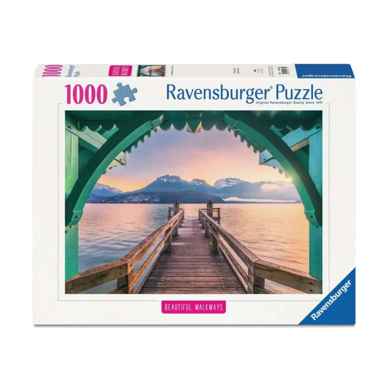 Beste Prijs Puzzel Voetbrug over het meer van Annecy (1000 pcs)