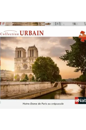 Korting Puzzel Notre-Dame de Paris bij zonsondergang (1000 pcs)