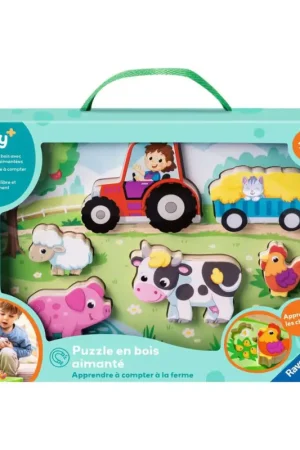 Lage Prijs Magnetische houten puzzel: leer puzzelen (6 pcs)