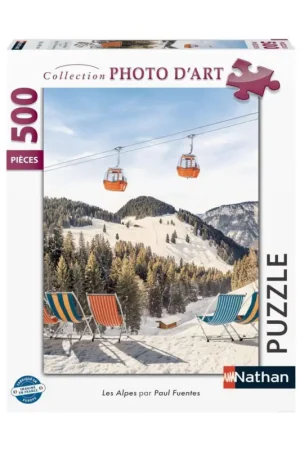 Puzzel De Alpen, ontwerp van Paul Fuentes (500 pcs) Hete Deal