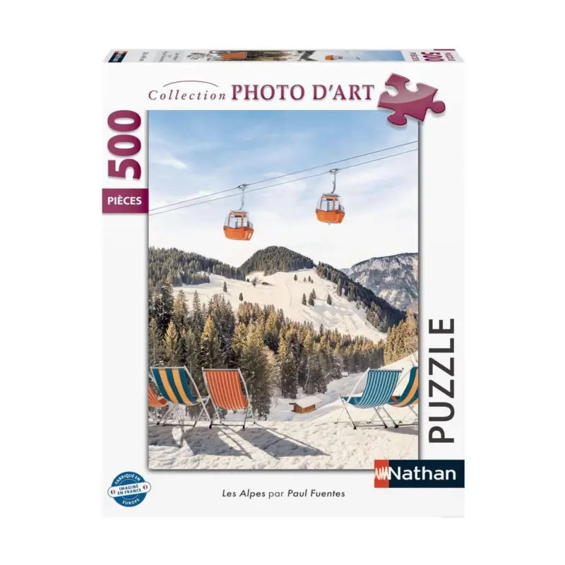 Puzzel De Alpen, ontwerp van Paul Fuentes (500 pcs) Hete Deal