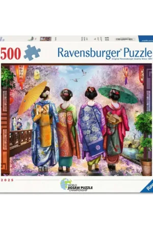 Puzzel Bloemenrijke promenade (500 pcs) Seizoensaanbieding