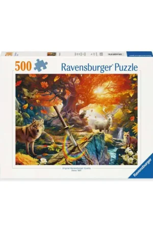 Goedkoop Puzzel Het Woud van Excalibur (500 pcs)