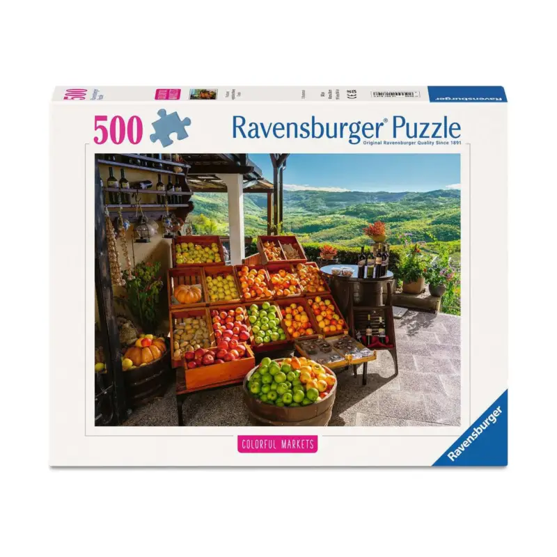 Puzzel Groente- en fruitmarkt, Kroatië (500 pcs) Direct Beschikbaar