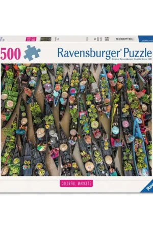 Puzzel Drijvende markt, Indonesië (500 pcs) Merkproduct