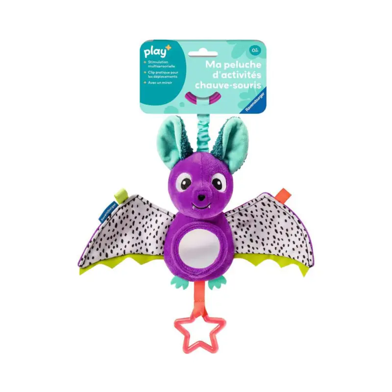 Mijn knuffel voor activiteiten: een vleermuis Uitverkoop