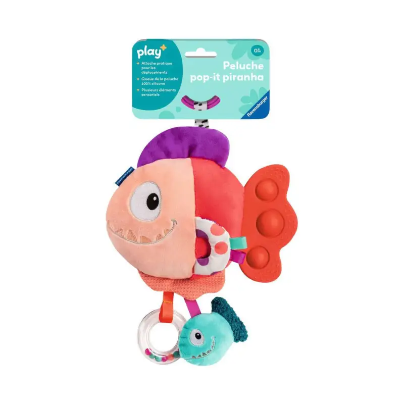 Bestel Nu Pop-it rode piranha pluche