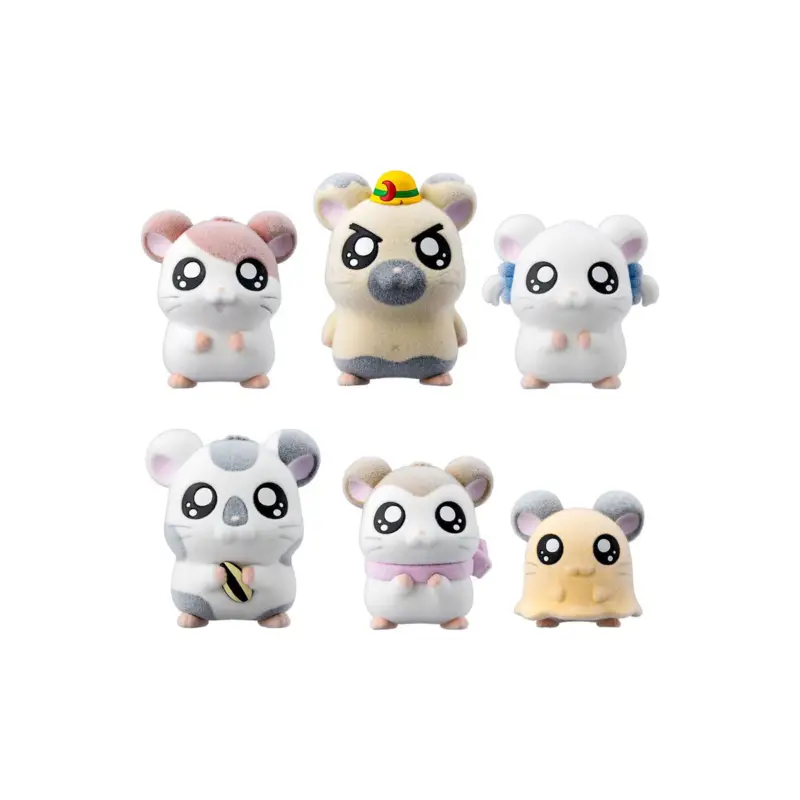Hamtaro Candy Toys Flocked Doll Hamtaro Asst 8Pcs Actieprijs