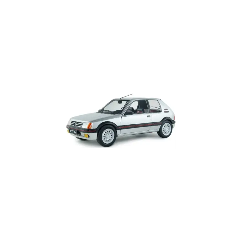 Laatste Versie Solido 1801718 peugeot 205 gti 1,6l mk1 gris futura 1989 1/18 Miniatuur
