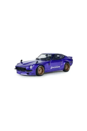 Gratis Retour Solido 4316303 pandem 240z purple metallic 1973 1/43 Miniatuur