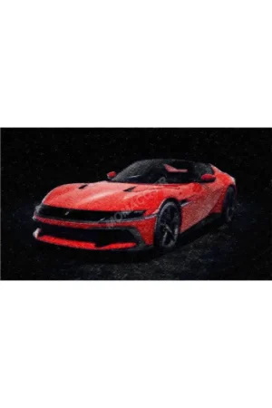 Betrouwbaar Ferrari 12cilindri 2024 red "rosso corsa" (box with rhodoid) Miniatuur