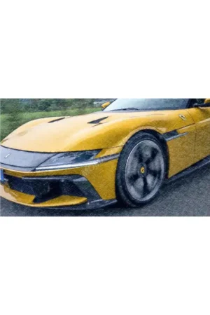Ferrari 12-cylinder 2024 yellow "giallo modena" black interior (box with rhodoid) Uitverkoop