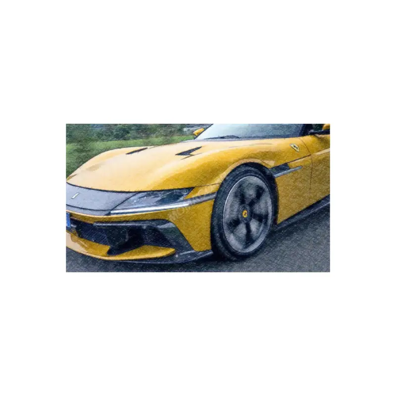 Ferrari 12-cylinder 2024 yellow "giallo modena" black interior (box with rhodoid) Uitverkoop