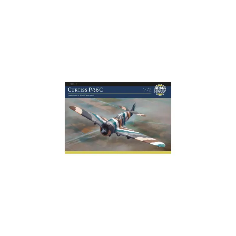 Curtiss P-36C 1:72 plastic model airplane Schaalmodel Merkproduct