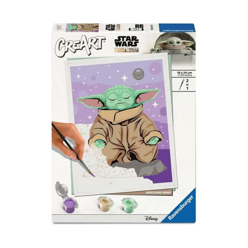 Veilige Betaling Star Wars: The Mandalorian CreArt Paint by Numbers Grogu in Meditation