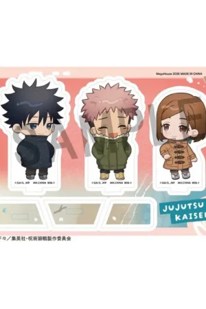 Direct Verzonden Jujutsu Kaisen Buddycolle Stand Acrylic 5th Anniversary C Megumi Fushiguro, Yuji Itadori & Nobara Kugisaki 10 cm