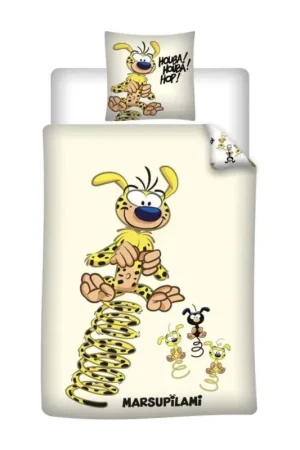 MARSUPILAMI - Bedding set 140x200cm + 65x65cm Direct Beschikbaar