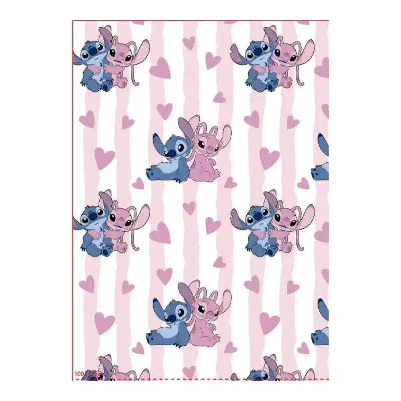 LILO & STITCH - Stitch & Angel - Flannel Blanket 110x150cm Gecertificeerd