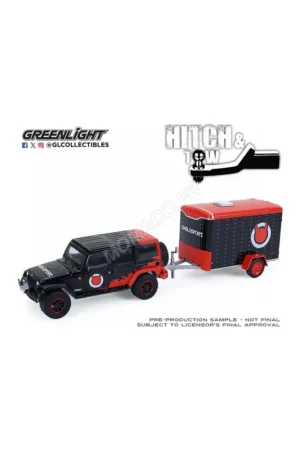 2012 jeep wrangler unlimited with "diablo sport" trailer (sold out) Miniatuur Beperkt Aanbod