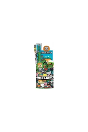 MINECRAFT - Stationery Set + Pencil Holder - 7pc. Goedkoop