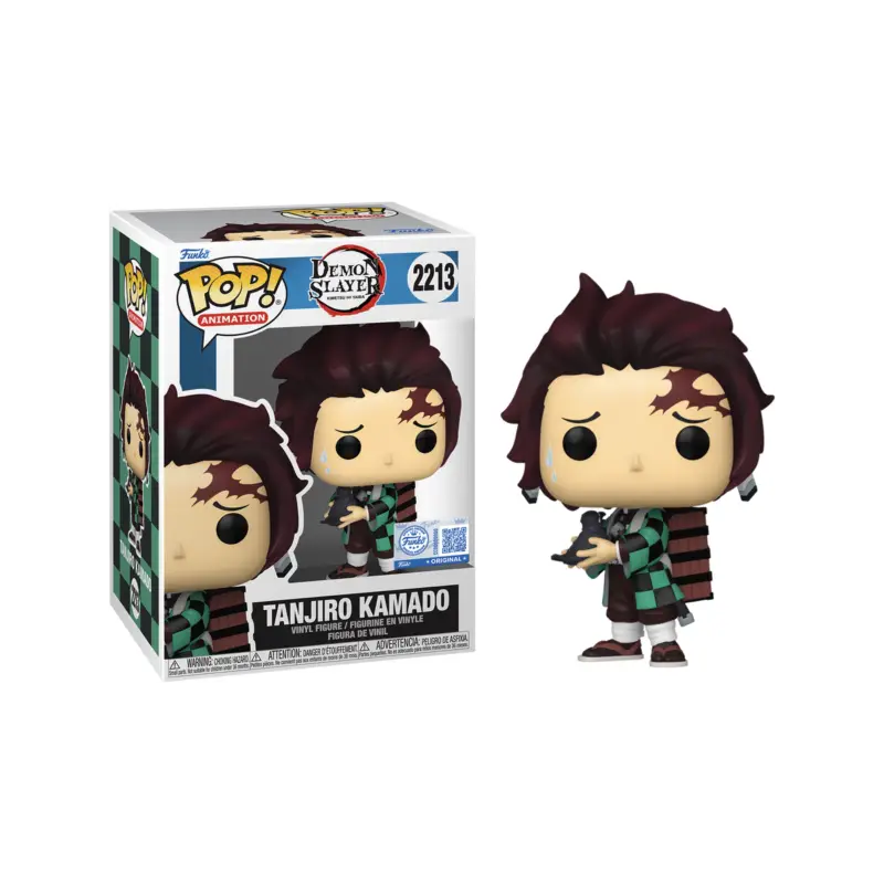 DEMON SLAYER - POP Animation N° 2213 - Tanjiro w/Crow Pop figur Beperkt Aanbod