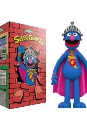 1, Sesame Street Supersize Vinyl Figure - Super Grover 36 cm Figuurtje Speciale Aanbieding