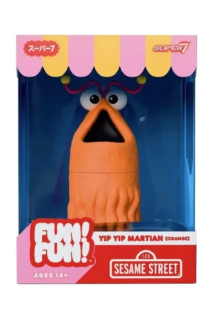 Laatste Versie 1, Sesame Street Soft Vinyl Figure Fun! Fun! Yip Yip Martian (Orange) 18 cm Figuurtje