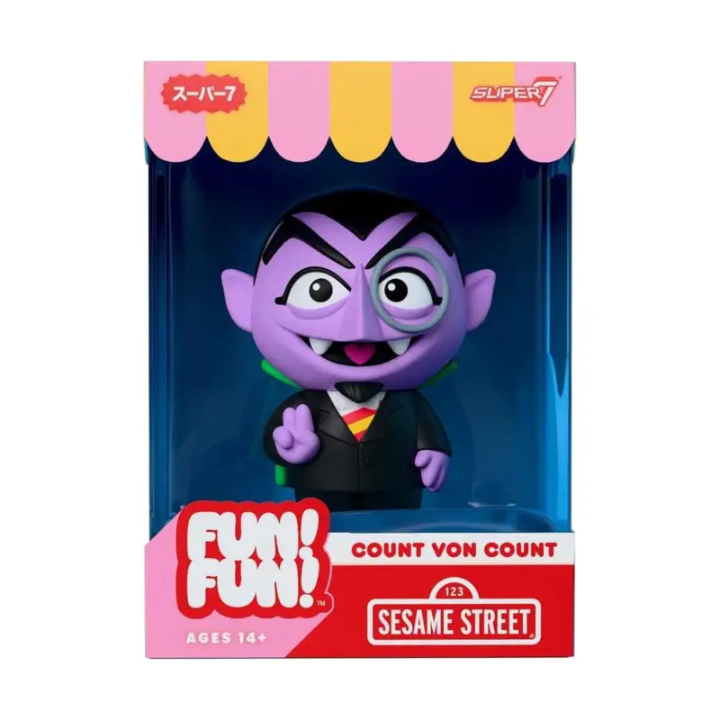 1, Sesame Street Soft Vinyl Figure Fun! Fun! Wave 01 - Count von Count 18 cm Figuurtje Voordeelprijs