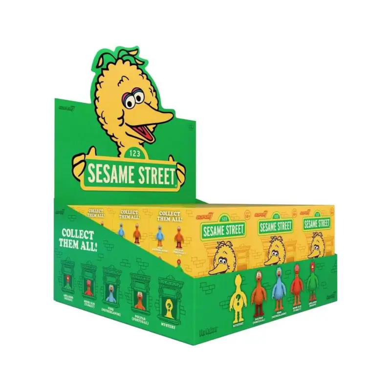 1, Sesame Street (Big Birds from Around the World) Blind Box Wave 5 Display Figure (12) Direct Verzonden