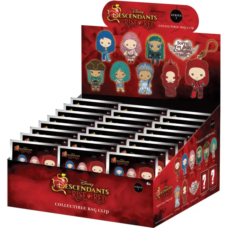 DESCENDANTS - Series 1 - 3D Foam Bag Clip (Display 24 Pcs) Dagaanbieding