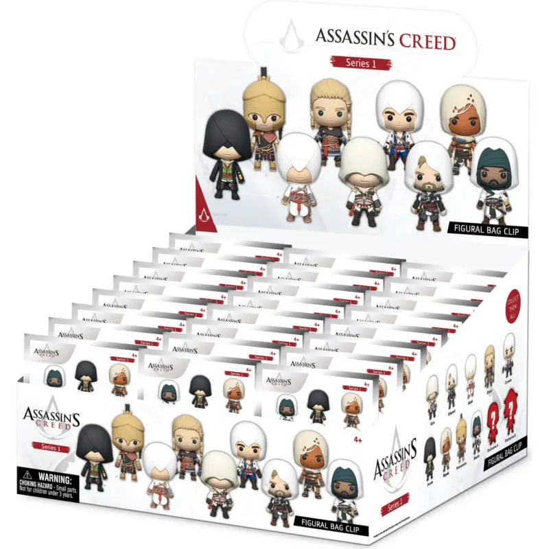ASSASSIN'S CREED - Series 1 - 3D Foam Bag Clip (Display 24 Pcs) Laatste Versie