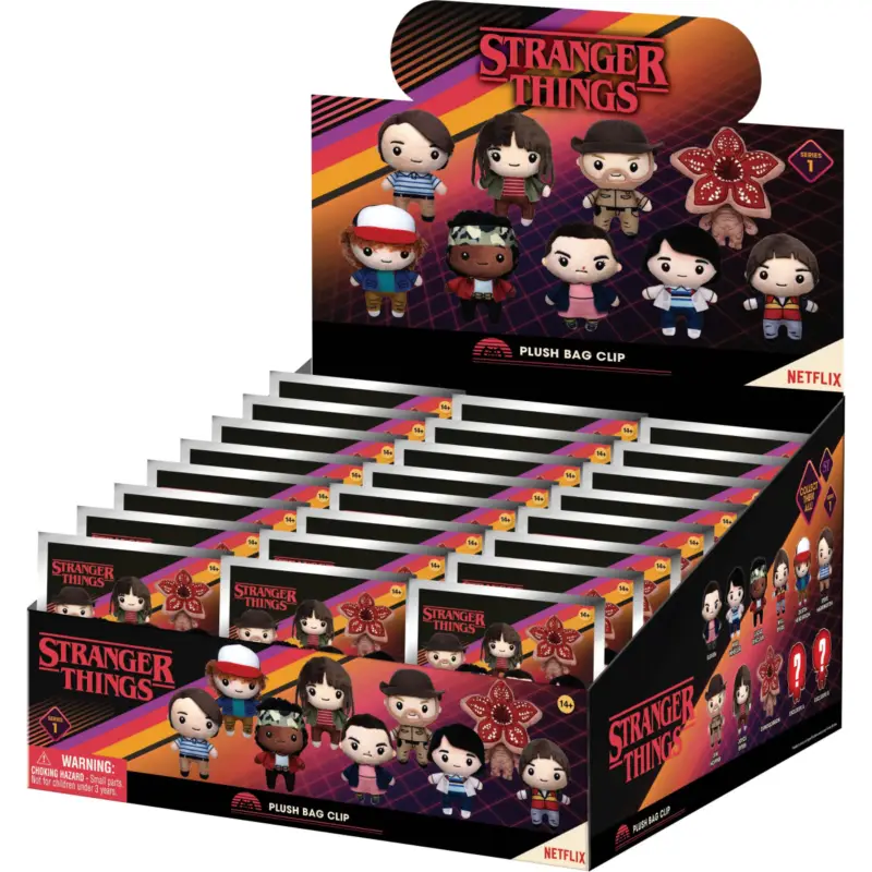 Nieuw STRANGER THINGS - Plush Bag Clip (Display 24 Pcs)